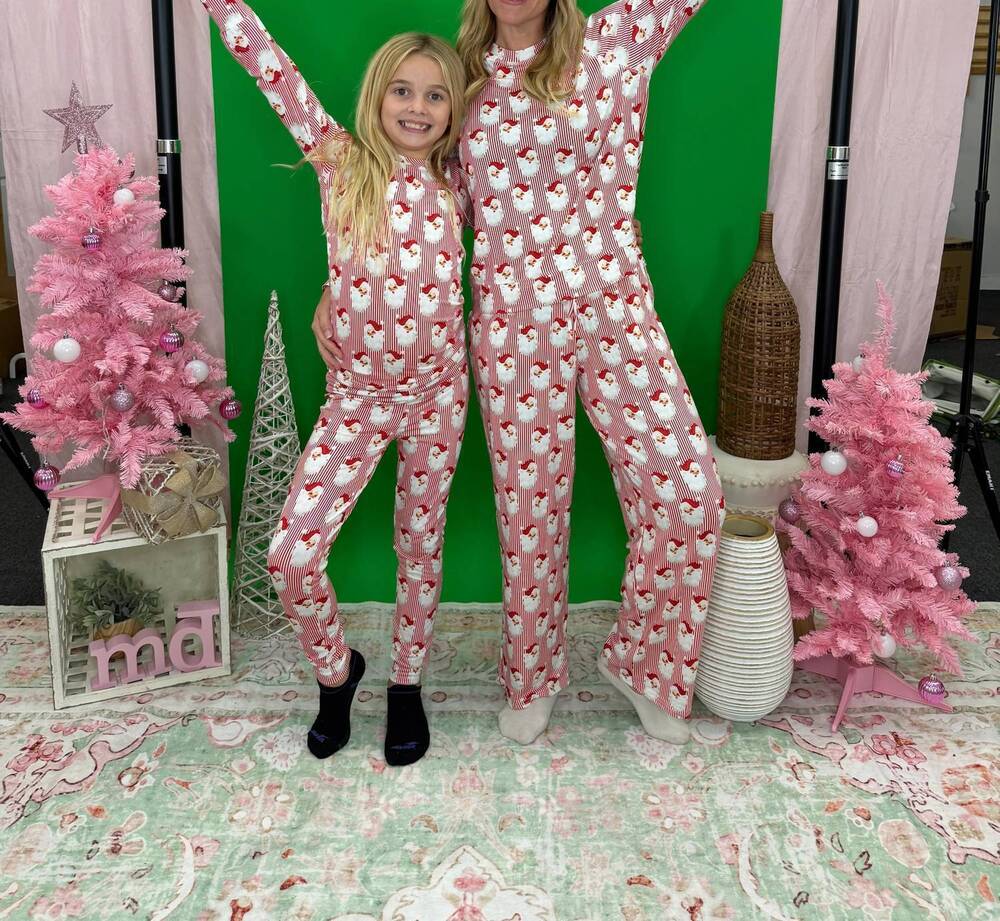 NEW MARY SQUARE santa baby pajama sets in red